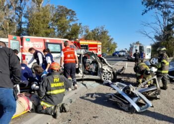 Dos rafaelinos murieron en un trágico choque en la RN 34, cerca del INTA