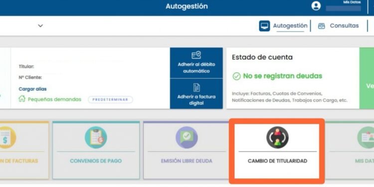EPE habilitó el cambio de titularidad del servicio a través de la oficina virtual