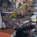 Multitudinario acto en respaldo a la democracia y contra la violencia política