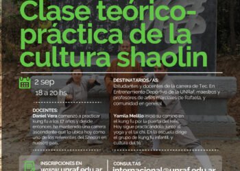 Clase teórico-práctica de la cultura Shaolin en la UNRaf