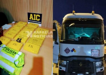 Ceres: un camionero llevaba 14 kilos de cocaína bajo el colchón