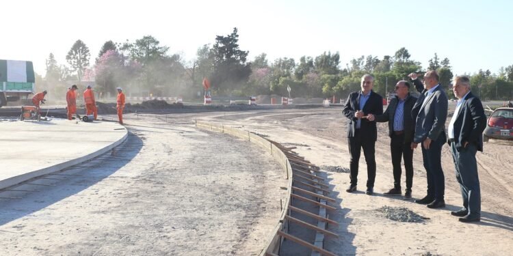 El gobernador recorrió las obras de la RN 34 en el acceso a Sunchales