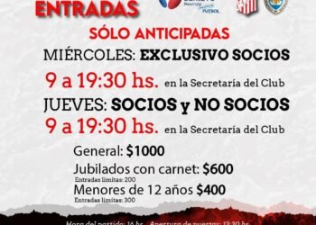 Ya venden anticipadas para el choque 9 de Julio-Atlético