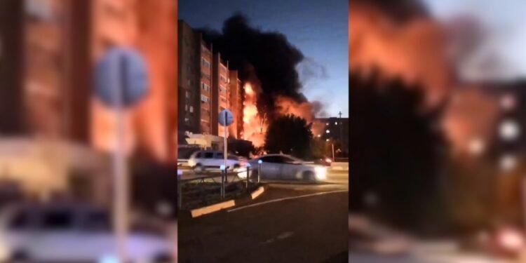 Muertos, heridos y desaparecidos por el choque de un avión militar ruso contra un edificio