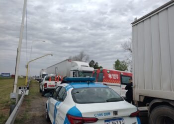 Choque de camiones en la RN 34, acceso Sur a Rafaela: hay demoras