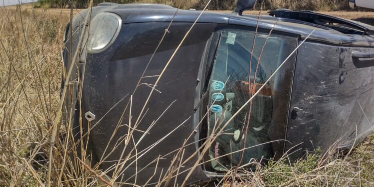 Vuelco en Egusquiza, con suerte para las víctimas