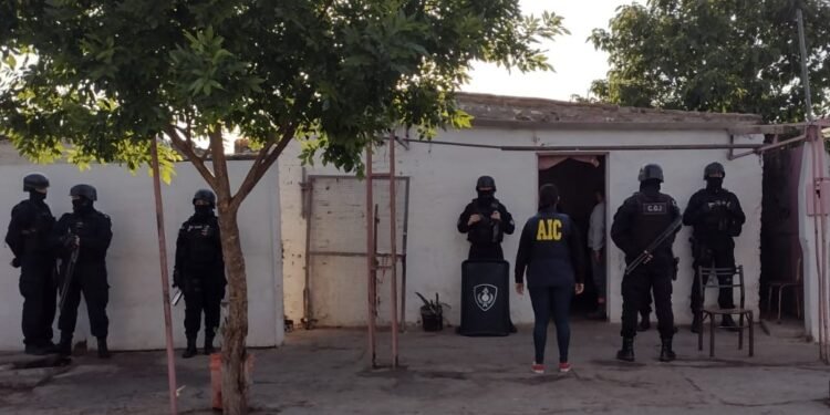 Allanamiento en Barranquitas, con un detenido que era intensamente buscado