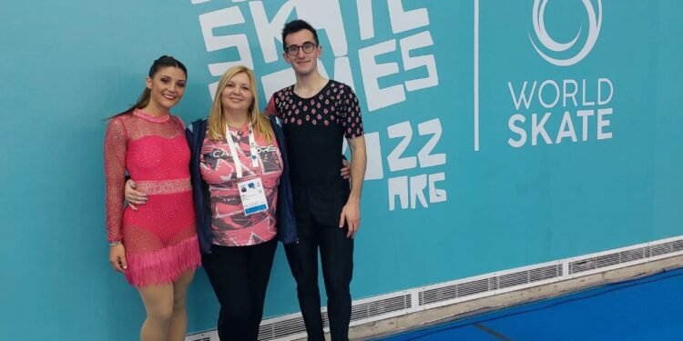 Patín: Iara Barros y Gonzalo Knoll compitieron en los World Skate Games