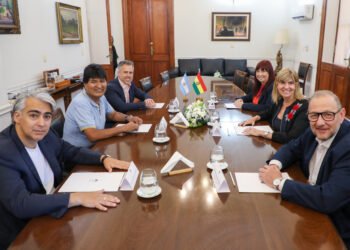 Rodenas y Corach recibieron a Evo Morales en Santa Fe