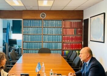 Perotti se reunió con la representante de Argentina ante las Naciones Unidas