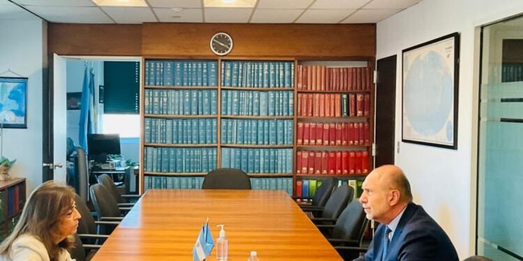 Perotti se reunió con la representante de Argentina ante las Naciones Unidas