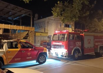 Principio de incendio en un establecimiento de barrio 9 de Julio