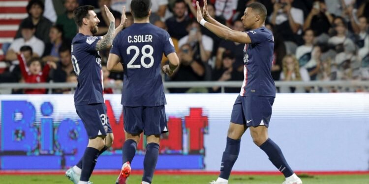 Con Messi como titular, PSG goleó a Auxerre en el último partido antes del Mundial