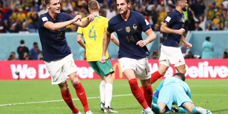 Contundente, Francia goleó a Australia en Qatar