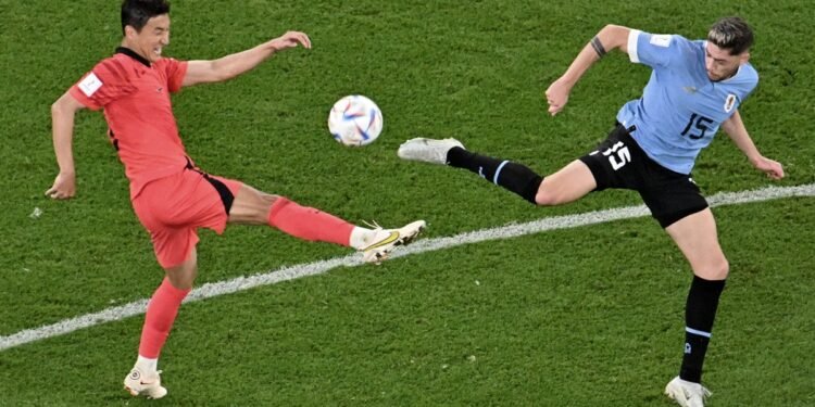 Los palos le negaron la victoria a Uruguay en el debut contra Corea del Sur