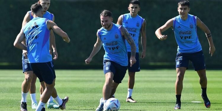 Argentina sigue con la preparación para el partido contra Polonia