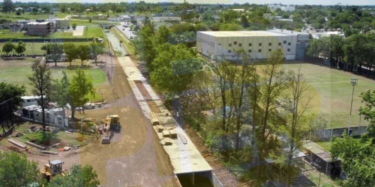 Finalizaron el entubado del canal Sur en Ben Hur