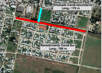 Luego de un año, vuelven a licitar el entubado del Canal Sur en La Cañada