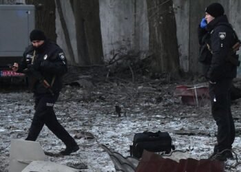 Rusia bombardeó con 13 drones la capital de Ucrania