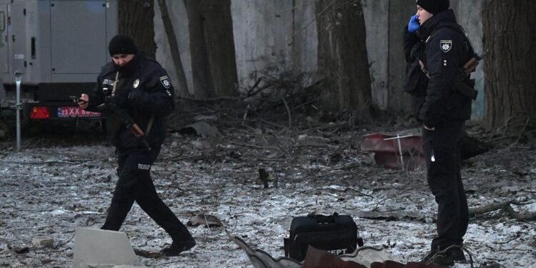 Rusia bombardeó con 13 drones la capital de Ucrania