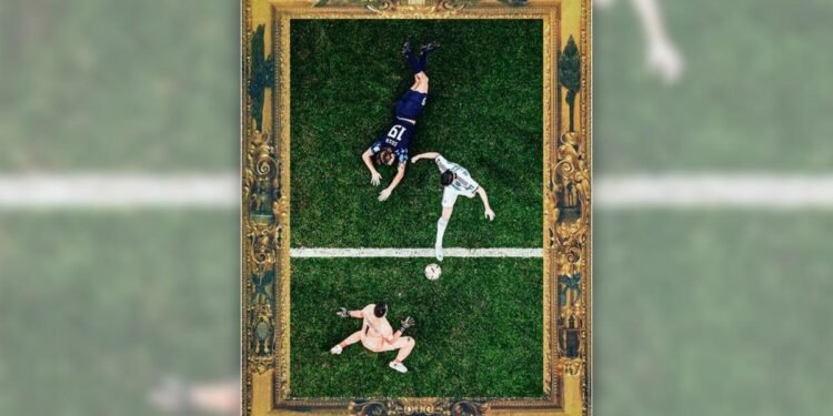 El golazo que se transformó en obra de arte: «óleo sobre césped»
