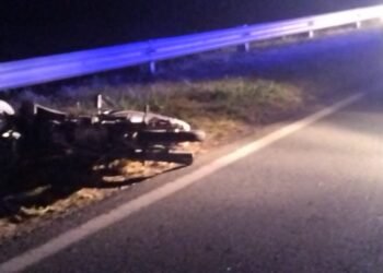 Grave accidente entre motos en la medianoche, en la RN 34