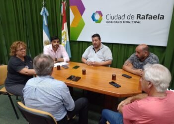 Visita de autoridades nacionales para diseñar el mapa de riesgos de Rafaela