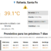 La ola de calor castiga a la región: INTA midió 39,4° en Rafaela