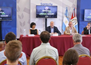 Perotti participó del lanzamiento de la muestra Agroactiva 2023