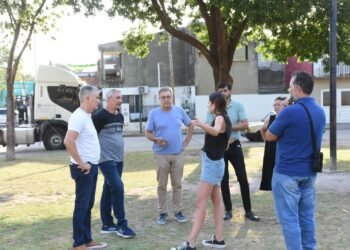 Luis Castellano recorrió el barrio 17 de Octubre