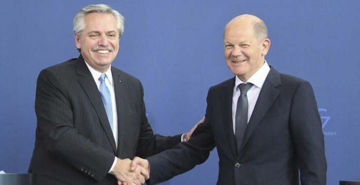 Alberto Fernández recibirá al canciller alemán Olaf Scholz