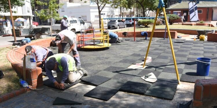 Tareas de modernización del parque Islas Malvinas