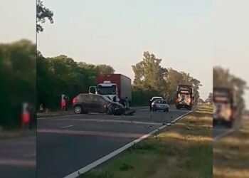 Dos autos se dieron de frente en la RN34, cerca de Lehmann