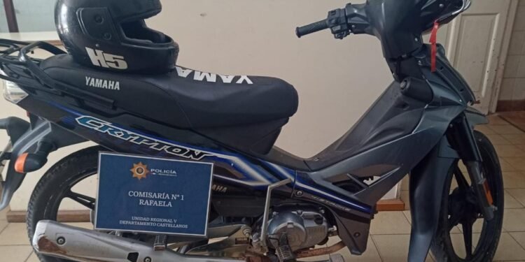 Otra motocicleta recuperada, tras haber sido robada