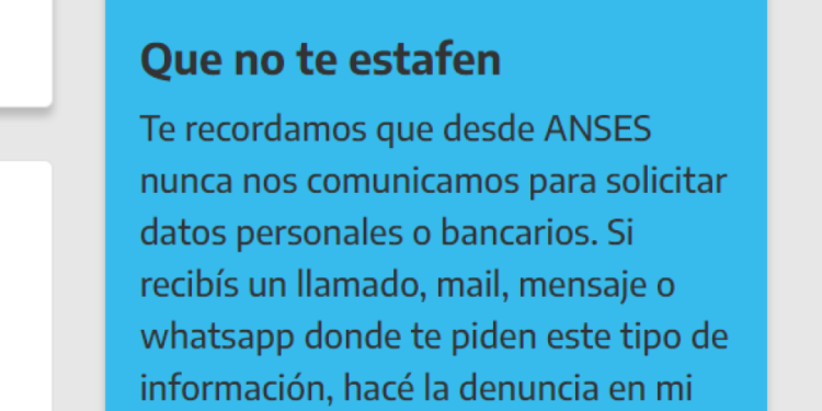 Estafas en nombre de Anses y pérdida de cuentas de whatsapp