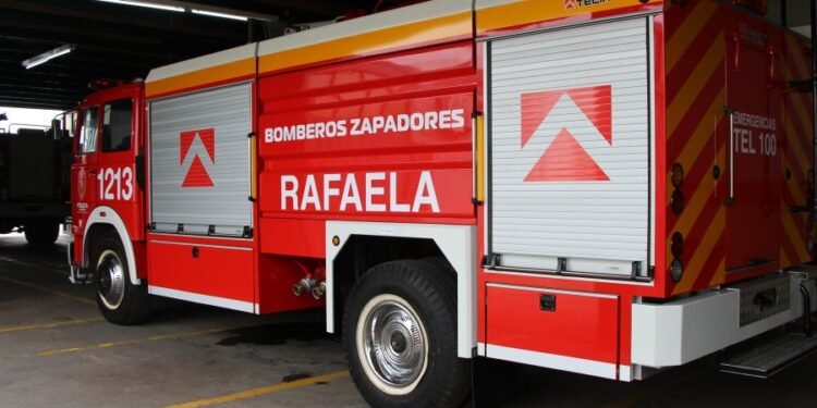 Bomberos Zapadores de Rafaela le salvaron la vida a un niño de 2 años