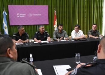 Encuentro del Comando Unificado y reunión del Intendente con el Jefe de Policía