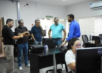 Autoridades del área tecnología de la UNRaf visitaron el Centro de Monitoreo