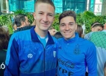 Presencia rafaelina en el homenaje de AFA a Lio Messi en el predio de Ezeiza