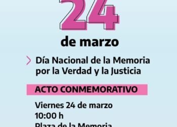 Acto oficial por el Día Nacional de la Memoria por la Verdad y la Justicia