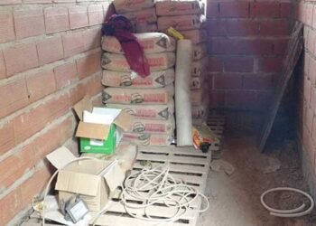 Los delincuentes «visitaron» una nueva obra en construcción