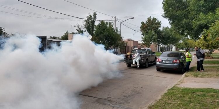Dengue: Continúa la fumigación espacial