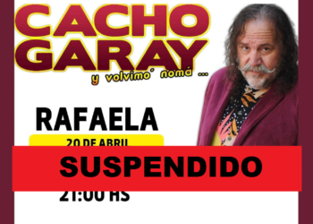 Devuelven entradas del espectáculo suspendido de Cacho Garay en Rafaela