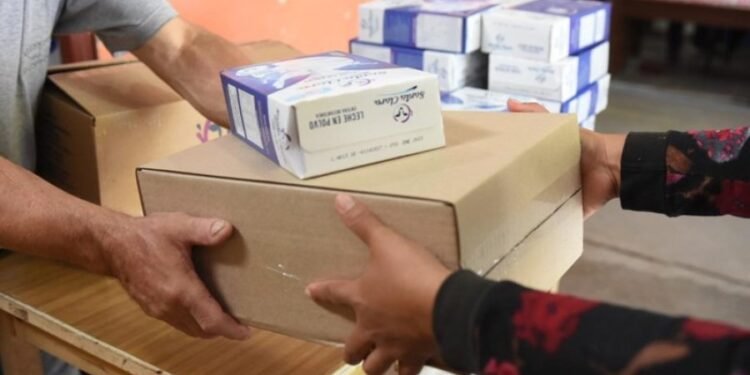 La entrega del refuerzo alimentario se realiza hasta el viernes 28