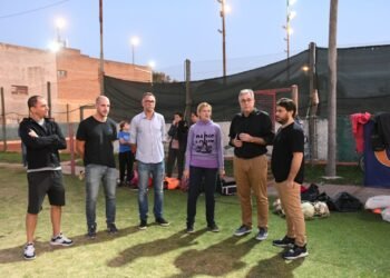 El Intendente visitó las instalaciones del Club 9 de Julio