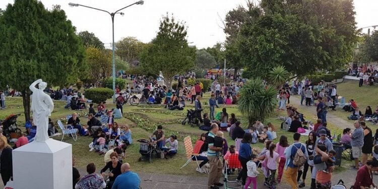 Festejo en el barrio San Martín