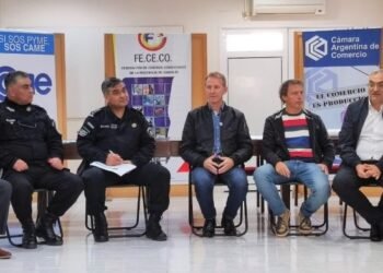 Calvo participó de una reunión de seguridad en la ciudad de Sunchales