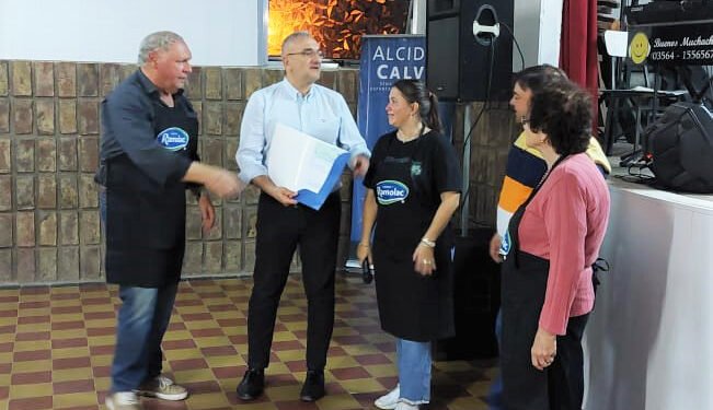 El senador Calvo participó de un evento en Pueblo Marini