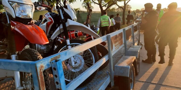 Gran cantidad de retenciones de motos durante el fin de semana