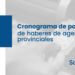 Provincia: se conoce el cronograma de pago de haberes correspondiente a mayo de 2023